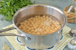 Суп с нутом и брокколи Суп с нутом и брокколи