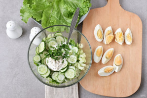 Салат со сметаной Салат со сметаной