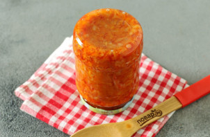 Капуста с томатной пастой на зиму