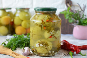 Помидоры зеленые фаршированные на зиму Помидоры зеленые фаршированные на зиму