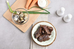 Салат "Перепелиное гнездо"