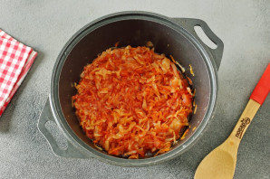 Капуста с томатной пастой на зиму