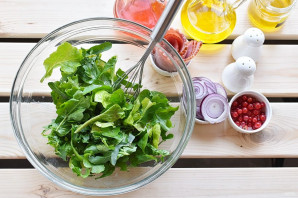 Салат с персиками Салат с персиками