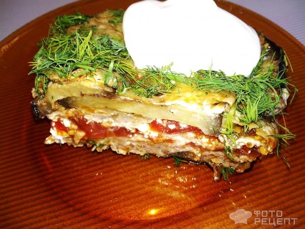 Рецепт: Баклажановая запеканка - с мясным фаршем "Обжорка летняя" Рецепт: Баклажановая запеканка - с мясным фаршем "Обжорка летняя"