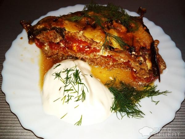 Рецепт: Баклажановая запеканка - с мясным фаршем "Обжорка летняя" Рецепт: Баклажановая запеканка - с мясным фаршем "Обжорка летняя"