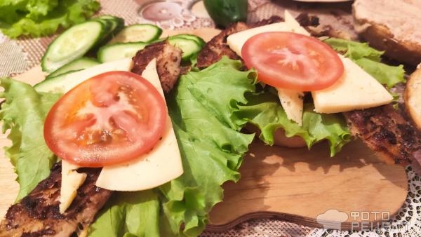 Рецепт: Бургер домашний - С хрустящей булкой Рецепт: Бургер домашний - С хрустящей булкой