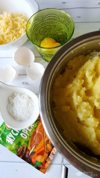 Рецепт: Картофельная запеканка с мясным фаршем - и овощами