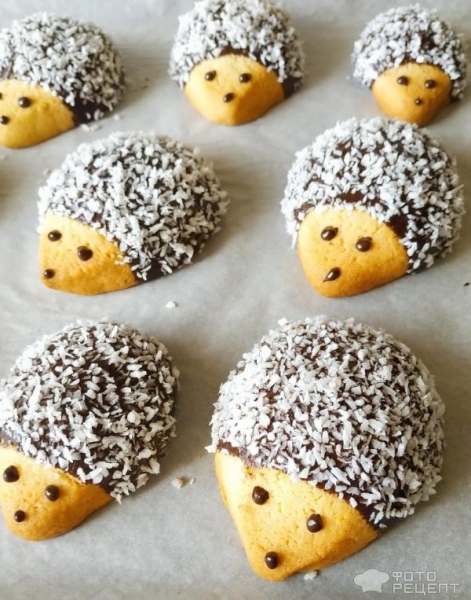 Рецепт: Печенье "Ежики" - готовим вместе с детьми Рецепт: Печенье "Ежики" - готовим вместе с детьми