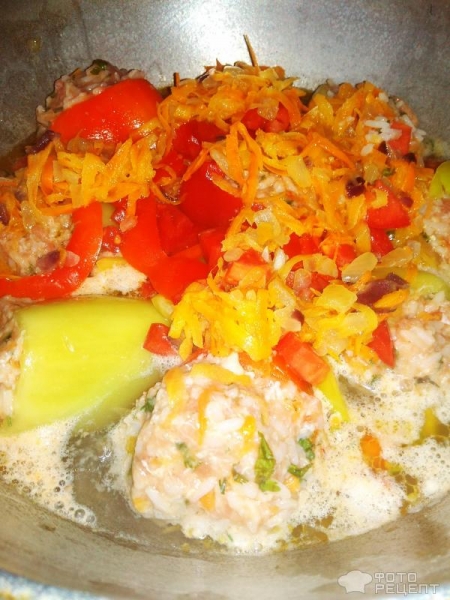 Рецепт: Перец болгарский фаршированный мясным фаршем с рисом и зеленью - Сочный и очень вкусный Рецепт: Перец болгарский фаршированный мясным фаршем с рисом и зеленью - Сочный и очень вкусный