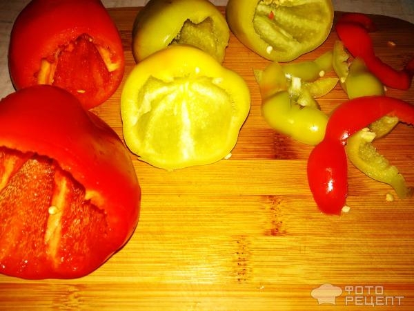 Рецепт: Перец болгарский фаршированный мясным фаршем с рисом и зеленью - Сочный и очень вкусный Рецепт: Перец болгарский фаршированный мясным фаршем с рисом и зеленью - Сочный и очень вкусный