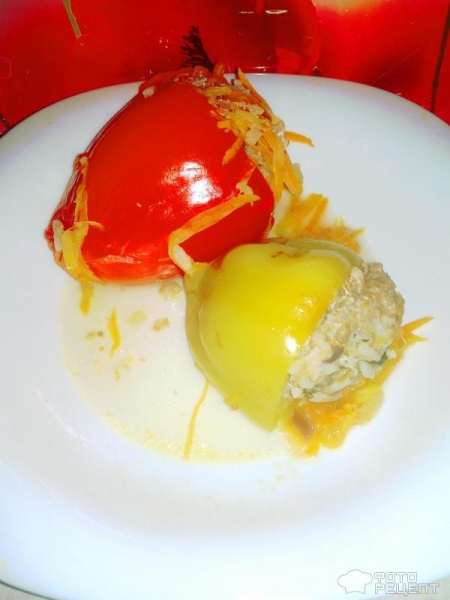 Рецепт: Перец болгарский фаршированный мясным фаршем с рисом и зеленью - Сочный и очень вкусный Рецепт: Перец болгарский фаршированный мясным фаршем с рисом и зеленью - Сочный и очень вкусный