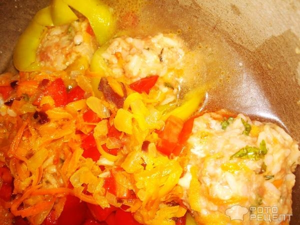 Рецепт: Перец болгарский фаршированный мясным фаршем с рисом и зеленью - Сочный и очень вкусный Рецепт: Перец болгарский фаршированный мясным фаршем с рисом и зеленью - Сочный и очень вкусный