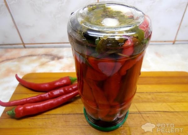 Рецепт: Перец маринованный острый - Коготь дракона Рецепт: Перец маринованный острый - Коготь дракона