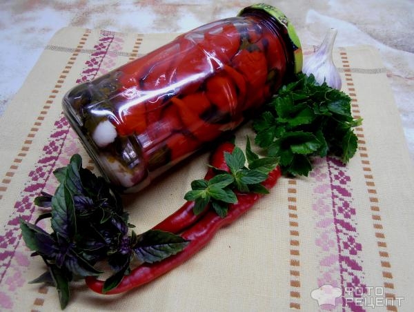 Рецепт: Перец маринованный острый - Коготь дракона Рецепт: Перец маринованный острый - Коготь дракона