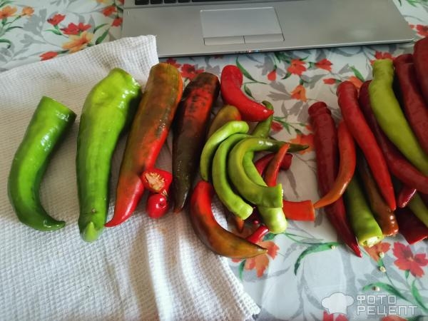 Рецепт: Перец маринованный острый - В кисло-сладком маринаде