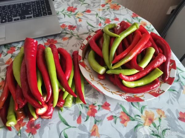 Рецепт: Перец маринованный острый - В кисло-сладком маринаде