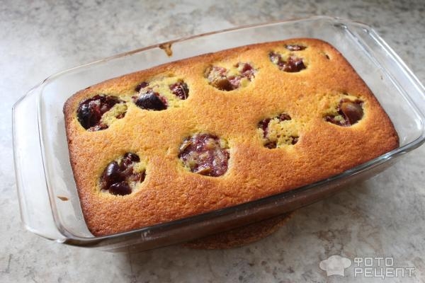 Рецепт: Пирог с инжиром - с апельсином Рецепт: Пирог с инжиром - с апельсином