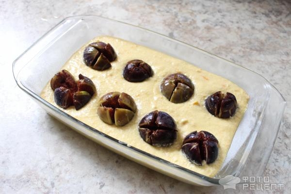 Рецепт: Пирог с инжиром - с апельсином Рецепт: Пирог с инжиром - с апельсином