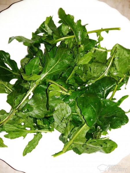 Рецепт: Салат из запеченных перцев - С сыром и рукколой:пикантно и очень вкусно