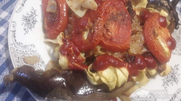 Рецепт: Тельятелле в баклажане - - новое слово в кулинарии