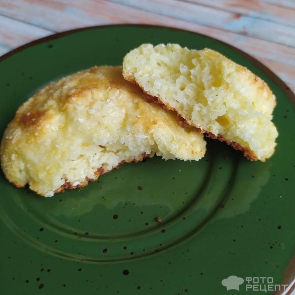 Рецепт: Творожно-кокосовое печенье - На рисовой муке Рецепт: Творожно-кокосовое печенье - На рисовой муке