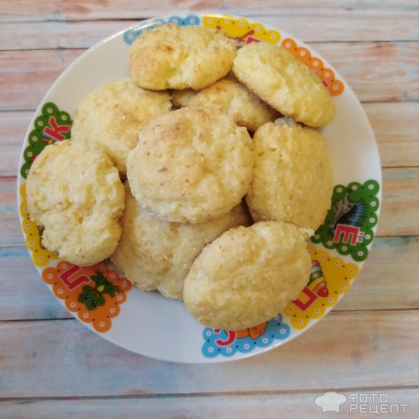 Рецепт: Творожно-кокосовое печенье - На рисовой муке Рецепт: Творожно-кокосовое печенье - На рисовой муке