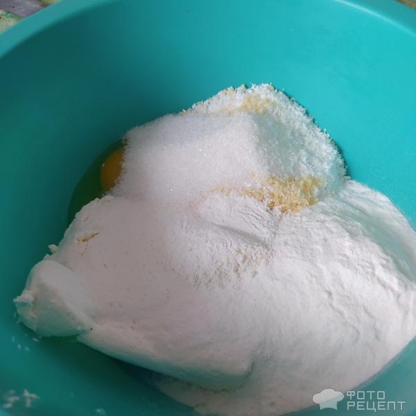 Рецепт: Творожно-кокосовое печенье - На рисовой муке Рецепт: Творожно-кокосовое печенье - На рисовой муке