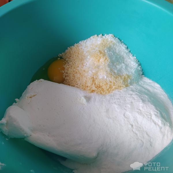 Рецепт: Творожно-кокосовое печенье - На рисовой муке Рецепт: Творожно-кокосовое печенье - На рисовой муке