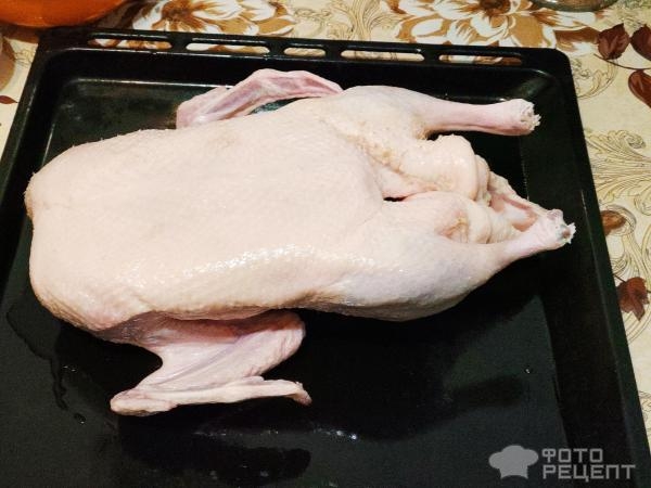 Рецепт: Утка запеченная - с горчицей и медом Рецепт: Утка запеченная - с горчицей и медом