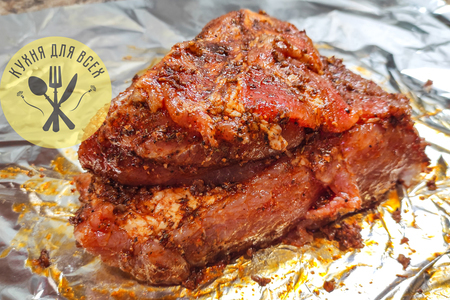 Сочная свинина в духовке, свиная шея одним куском Сочная свинина в духовке, свиная шея одним куском