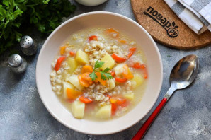 Крестьянский суп с перловкой Крестьянский суп с перловкой