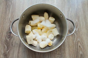 Постный банановый крем для торта