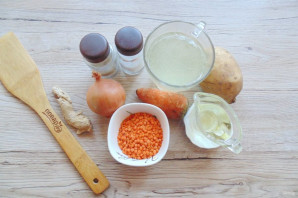 Суп из чечевицы с имбирем Суп из чечевицы с имбирем