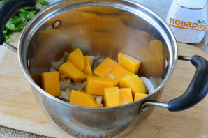 Рагу из стручковой фасоли с тыквой Рагу из стручковой фасоли с тыквой