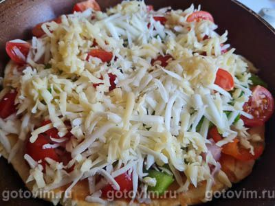 Пицца на сковороде Пицца на сковороде