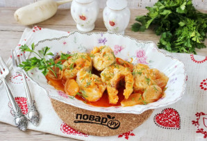 Редька с рыбой Редька с рыбой