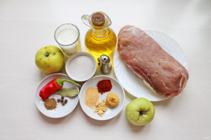 Буженина с яблоками Буженина с яблоками