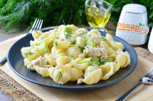 Макароны с фаршем и кабачками Макароны с фаршем и кабачками