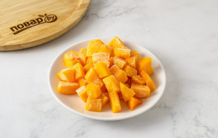 Запеченная тыква с яблоками Запеченная тыква с яблоками