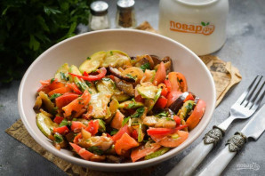 Армянская закуска из баклажанов и кабачков Армянская закуска из баклажанов и кабачков
