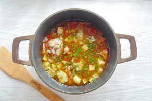 Чахохбили из курицы с кабачками