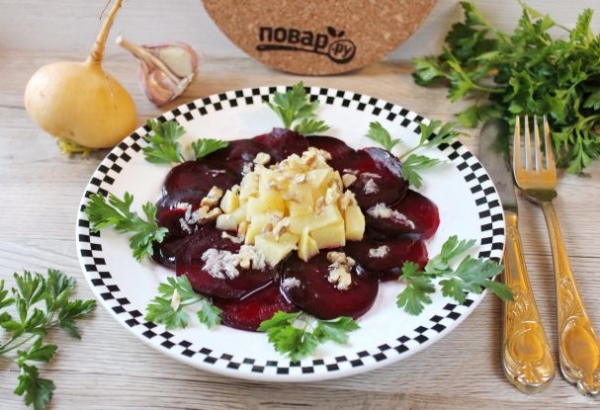 Салат из свеклы и репы