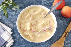 Низкоуглеводная шарлотка с яблоками Низкоуглеводная шарлотка с яблоками