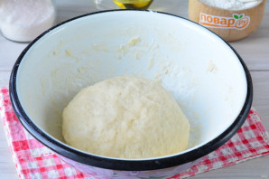 Постный пирог с персиками Постный пирог с персиками