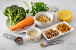 Салат из нута с брокколи Салат из нута с брокколи