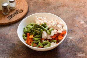 Салат со стручковой фасолью без майонеза Салат со стручковой фасолью без майонеза