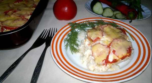 Запеканка из цветной капусты с помидорами, пошаговый рецепт с фото Запеканка из цветной капусты с помидорами, пошаговый рецепт с фото