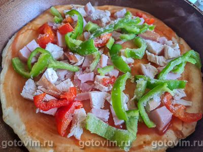 Пицца на сковороде Пицца на сковороде