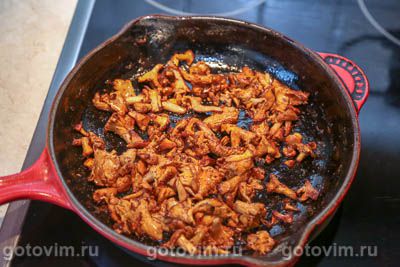 Ленивые пирожки с жареными грибами