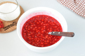 Калина протертая с сахаром Калина протертая с сахаром